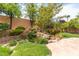 Backyard featuring a water feature and a garden with roses at 3483 French Daisy St, Las Vegas, NV 89135