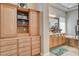 Abundant storage compliments the bright bathroom featuring tile floors at 3614 Coventry Gardens Dr, Las Vegas, NV 89135