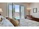 View from the main bedroom looking out towards the refreshing pool at 3614 Coventry Gardens Dr, Las Vegas, NV 89135