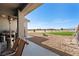 View of backyard with a patio and barbecue grill area at 3880 Rudek St, Pahrump, NV 89061