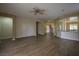 Open concept living room featuring sleek flooring at 4017 Gliding Gulls Ave, North Las Vegas, NV 89084