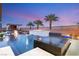 Beautiful pool featuring a hot tub and fire features, perfect for outdoor relaxation at 4024 Desert Trace Ct, Las Vegas, NV 89129