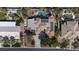 Stunning aerial view of the home, showcasing the pool, putting green, and lush landscaping at 4594 Blue Mesa Way, Las Vegas, NV 89129