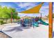 A covered playground provides a fun and safe place for to play at 4624 Leon De Oro Dr, Las Vegas, NV 89129