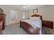 Cozy bedroom with ceiling fan, carpet, and neutral colors at 4865 S Torrey Pines Dr # 206, Las Vegas, NV 89103