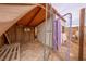Functional shed interior with ample storage space and unique details, ready for customization at 5081 Riata Pl, Pahrump, NV 89060
