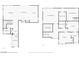 Detailed floorplan of a two-story home showing the layout of rooms on both floors at 513 Monarch Ridge Ct, North Las Vegas, NV 89084
