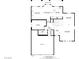 Detailed floor plan showcasing the layout of the first floor, including kitchen, living room, office and garage at 5609 Red Bluff Dr, Las Vegas, NV 89130