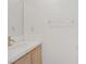 Bathroom featuring a vanity with tile countertop, faucet, and mirror at 6332 Sierra Pines Ct, Las Vegas, NV 89130