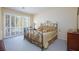 Spacious main bedroom featuring shutters, a decorative bed, and stylish furnishings for comfortable living at 8244 Horseshoe Bend Ln, Las Vegas, NV 89113