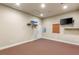 Versatile bonus room with plush carpeting, recessed lighting, and a neutral color palette at 8275 W Craig Rd, Las Vegas, NV 89129