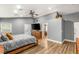 Spacious main bedroom featuring high ceilings and access to the backyard at 8275 W Craig Rd, Las Vegas, NV 89129