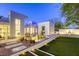 Lush backyard featuring a water feature and outdoor seating area at 8525 W Verde Way, Las Vegas, NV 89149