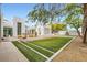 Beautiful backyard featuring a putting green and zen garden at 8525 W Verde Way, Las Vegas, NV 89149