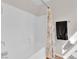 Bright bathroom features a shower-tub combo with a white shower curtain at 9024 Hazy Haven Ct, Las Vegas, NV 89149