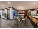 Dining area featuring contemporary design with stylish furnishings, and abundant natural light at 917 Vegas View Dr, Henderson, NV 89052