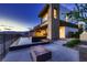 Modern exterior with a pool and a spiral staircase to the upper level at 917 Vegas View Dr, Henderson, NV 89052