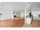 Bright, open floor plan with hardwood floors and fireplace at 1004 Yucca Ave, Las Vegas, NV 89104