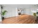 Large living area featuring hard wood floors and a decorative fireplace at 1004 Yucca Ave, Las Vegas, NV 89104