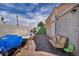 Backyard featuring a brick paved area, perfect for outdoor seating and entertaining in a private setting at 103 Trout Creek Ct, Las Vegas, NV 89123
