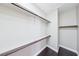 Walk-in closet featuring shelving and clothing rods at 10601 India Hawthorn Ave, Las Vegas, NV 89144