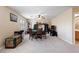 Spacious bonus room is perfect for games and entertaining; shutters and neutral walls at 11219 Castellane Dr, Las Vegas, NV 89141