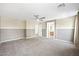 Spacious bedroom with neutral walls, closet access, and bathroom doorway at 11618 Costa Linda Ave, Las Vegas, NV 89138