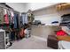 Walk-in closet with organized shelving provides ample storage at 12843 New Providence St, Las Vegas, NV 89141