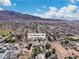 Aerial view of 131 Beesley Dr, a single-Gathering property, is situated in a neighborhood near local amenities at 131 Beesley Dr, Las Vegas, NV 89110