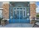 Close up of the beautiful iron work on the gated entry to the property at 131 Beesley Dr, Las Vegas, NV 89110