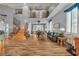 Spacious living room with high ceilings, wood floors, and a staircase at 131 Beesley Dr, Las Vegas, NV 89110