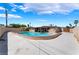 Backyard pool with a patio area, great for outdoor entertaining and relaxation at 1615 Palora Ave, Las Vegas, NV 89169