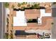 Rooftop aerial showing tile and white roofs, desert landscaping and parking at 2555 Hampton Rd # 2308, Henderson, NV 89052