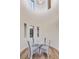 Unique dining room features tall windows and a modern light fixture above the table at 2571 Red Springs Dr, Las Vegas, NV 89135