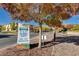 Community farmers market sign for 1st and 3rd Saturday of every month at Solista Park at 2932 Tranquil Brook Ave, Henderson, NV 89044
