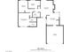 Detailed floorplan showcasing the layout of the home including bedrooms, living room, eat-in kitchen, and garage at 3016 Light Wind Ct, Las Vegas, NV 89108