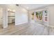 Bedroom featuring light wood floors and bay window at 3157 Faiss Dr, Las Vegas, NV 89134