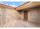 Covered entryway featuring a secure screen door, neutral paint and a convenient storm door at 3157 Faiss Dr, Las Vegas, NV 89134