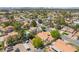 Aerial view of a residential neighborhood showcasing homes with desert landscaping at 3221 Palmdesert Way, Las Vegas, NV 89120