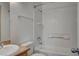 Bright bathroom featuring a tiled shower-tub combination and essential fixtures at 3318 N Decatur Blvd # 2073, Las Vegas, NV 89130