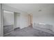 Spacious bedroom with mirrored closet doors and neutral-toned carpeting at 3318 N Decatur Blvd # 2073, Las Vegas, NV 89130