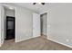Bedroom has neutral paint and carpet, with closet and bathroom entrances visible at 4818 Al Carrison St, Las Vegas, NV 89149