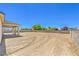 Expansive backyard with room for a pool, sports court, or lush landscaping at 5251 Graystone, Pahrump, NV 89061