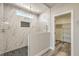 Shower featuring marble tile, a mosaic accent, and a large showerhead at 5251 Graystone, Pahrump, NV 89061