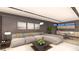 Comfortable living room with a large sectional sofa, kitchen access and soft lighting at 607 Grand Rim Dr, Henderson, NV 89012