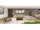 Inviting living space with modern decor, sectional sofa, and dining area at 607 Grand Rim Dr, Henderson, NV 89012