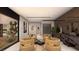 Inviting seating area with unique chairs, contemporary art, and a tranquil ambiance for sophisticated living at 607 Grand Rim Dr, Henderson, NV 89012