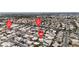 An aerial view shows the neighborhood location in Las Vegas near N. Jones Blvd and W. Ann Rd at 6116 Camas Canyon Ave, Las Vegas, NV 89130