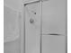 Updated shower with frosted door and modern fixtures, creating a clean and sleek space at 720 Sam Jonas Dr, Las Vegas, NV 89145