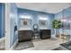 Stylish bathroom featuring dual vanities, modern fixtures, and a walk-in shower at 781 Wigan Pier Dr, Henderson, NV 89002